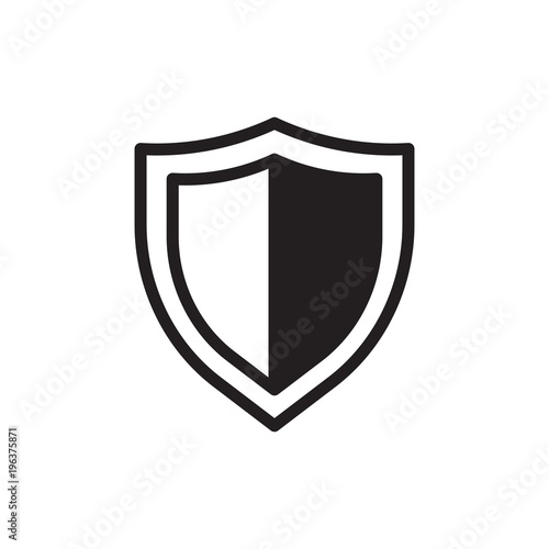 double security shield filled vector icon. Modern simple isolated sign. Pixel perfect vector illustration for logo, website, mobile app and other designs