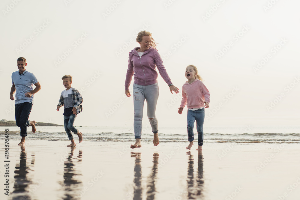 Family Having Fun at the Beach Family Having Fun at the Beach