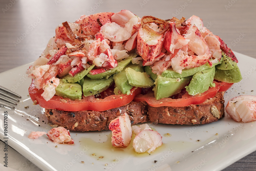 Avocado Toaste With Leftover Lobster Claw Meat Avocado Toaste With Leftover Lobster Claw Meat