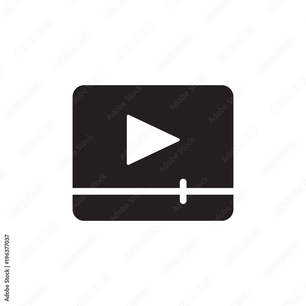 video player filled vector icon. Modern simple isolated sign. Pixel perfect vector illustration for logo, website, mobile app and other designs video player filled vector icon. Modern simple isolated sign. Pixel perfect vector illustration for logo, website, mobile app and other designs