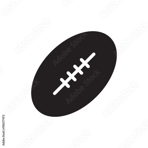 rugby ball filled vector icon. Modern simple isolated sign. Pixel perfect vector  illustration for logo, website, mobile app and other designs