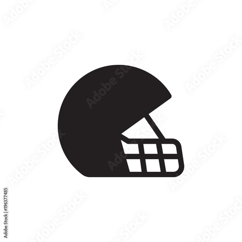 rugby helmet filled vector icon. Modern simple isolated sign. Pixel perfect vector  illustration for logo, website, mobile app and other designs