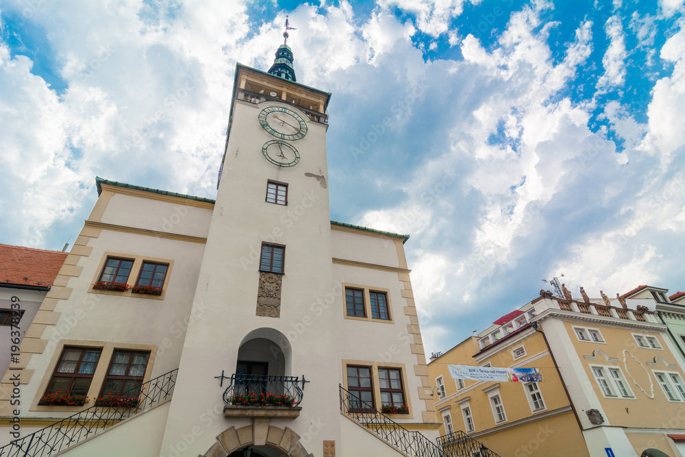 Strade e piazze della città di Kromeriz in Repubblica Ceca