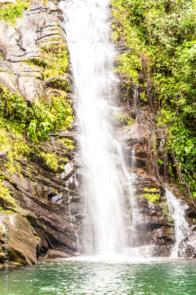 Obraz premium Beautiful Waterfall in Belize, Central America.