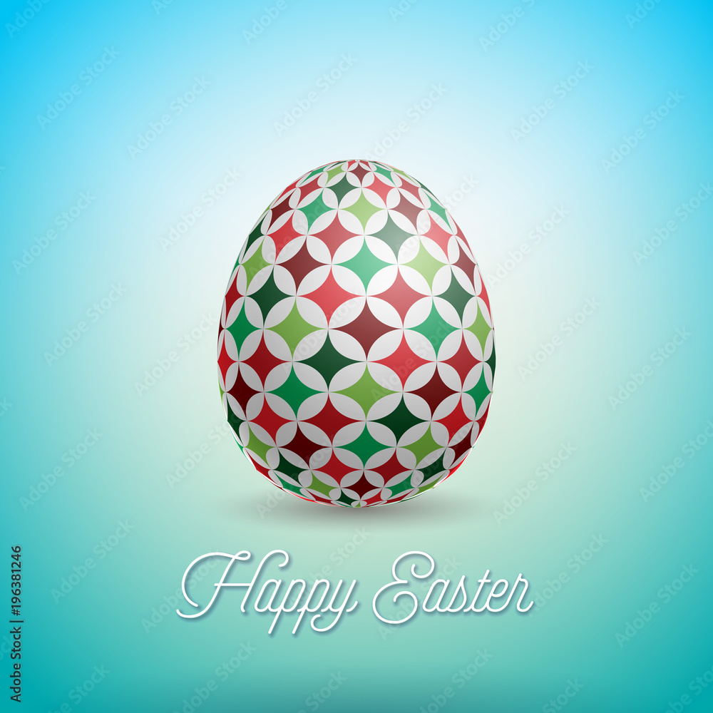 Vector Illustration of Happy Easter Holiday with Painted Egg and Flower on Clean Background. International Celebration Design with Typography for Greeting Card, Party Invitation or Promo Banner. Vector Illustration of Happy Easter Holiday with Painted Egg and Flower on Clean Background. International Celebration Design with Typography for Greeting Card, Party Invitation or Promo Banner.
