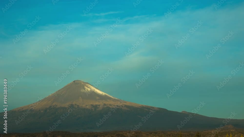 incredible time lapse of the popocatepetl volcano and full moon at sunrise incredible time lapse of the popocatepetl volcano and full moon at sunrise