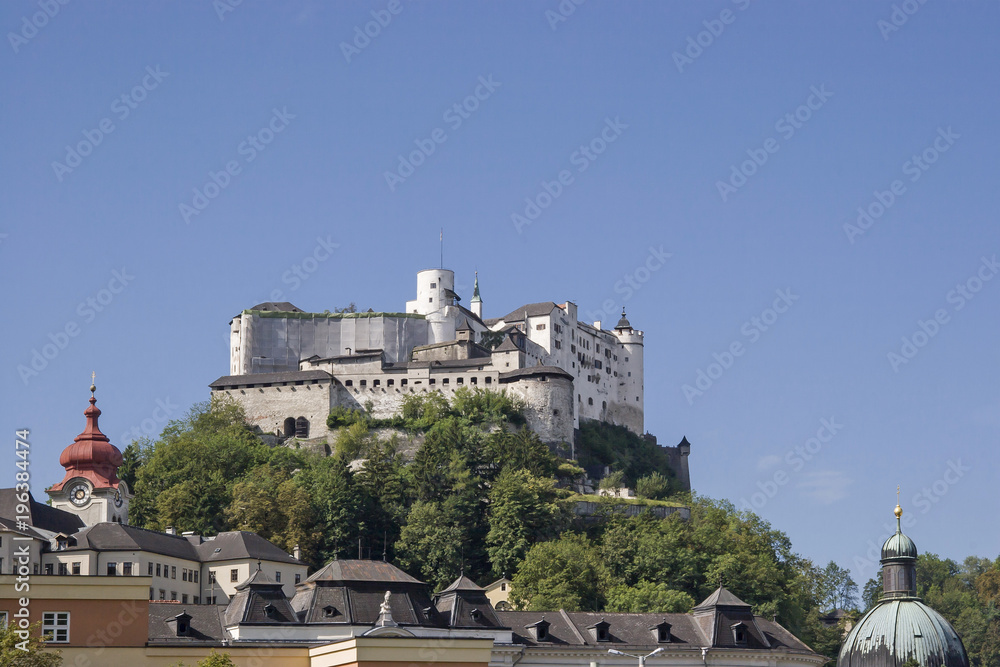 Die Festung Hohensalzburg in Österreich
