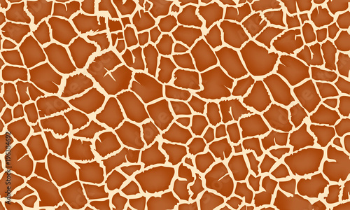 Fotografiet giraffe texture pattern seamless repeating brown burgundy white print
