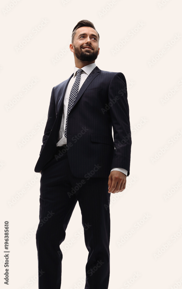 in full growth. businessman with crossed arms in full growth. businessman with crossed arms