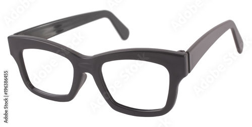Classic simple eyeglasses black vintage frame