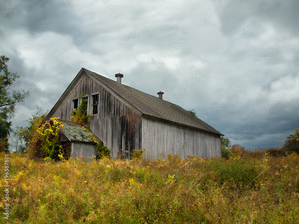 old weathered barn