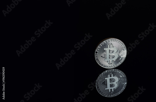 bitcoin coin. abstract background of cryptocurrency