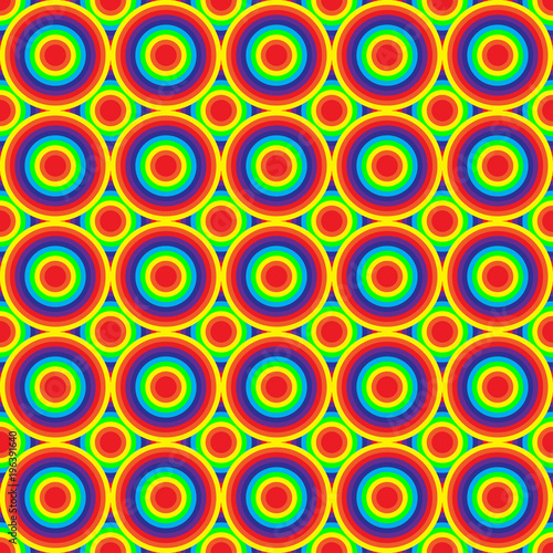 Rainbow colored circles