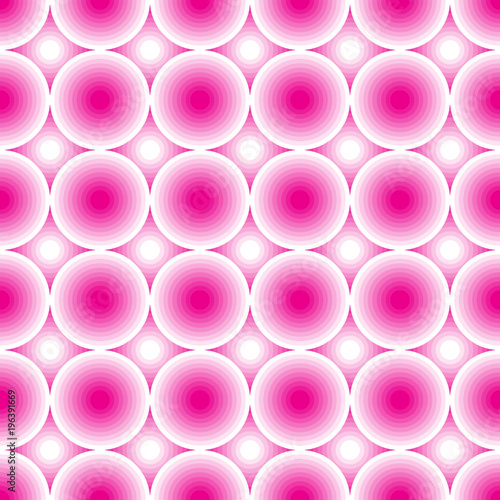 Pink and white circles