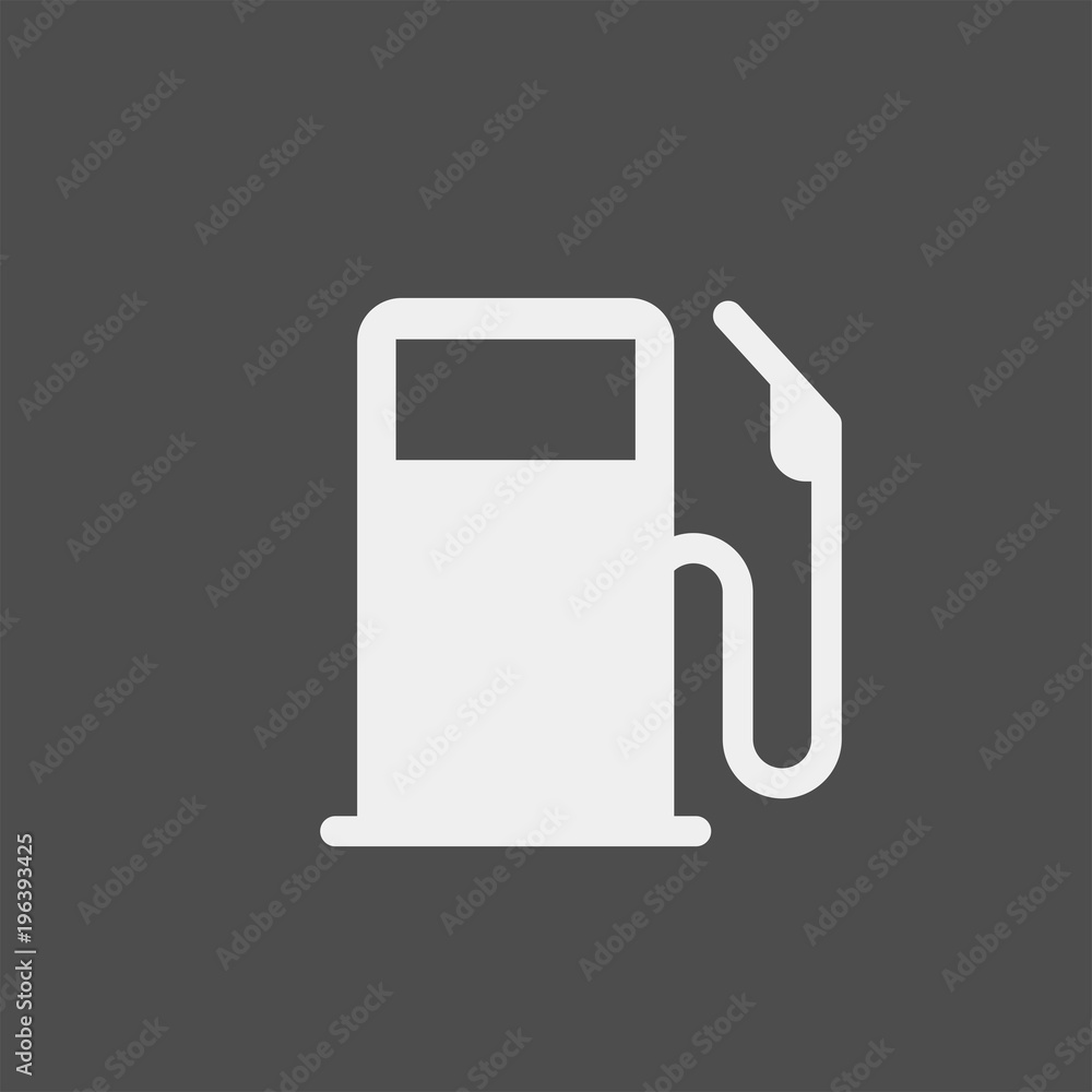 Gas station flat vector icon Gas station flat vector icon