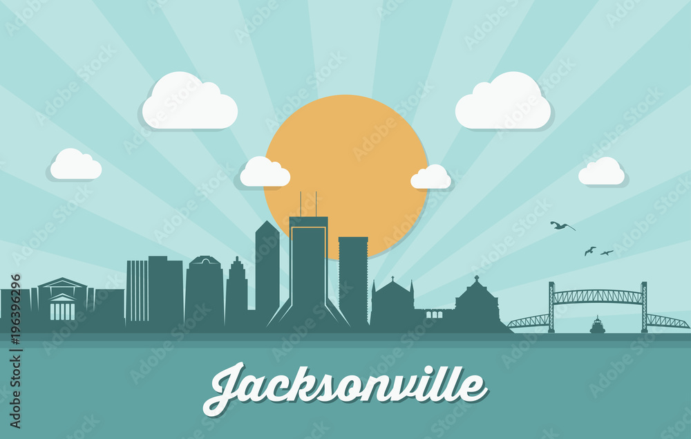 Jacksonville skyline, Florida