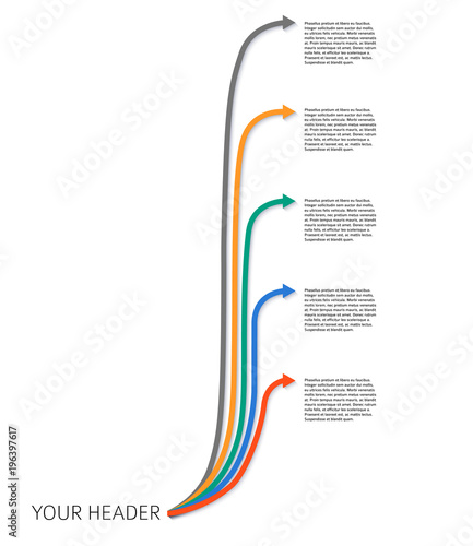 design element set of arrows for infographic template05 photo