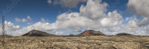 Panoramica del Parco Nazionale Timanfaya a Lanzarote, Isole Canarie