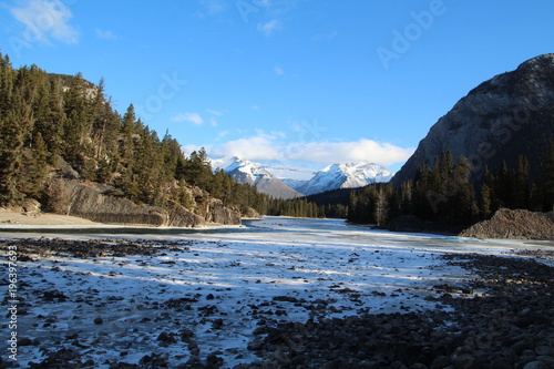 Winter On The Bow River, Banff National Park, Alberta