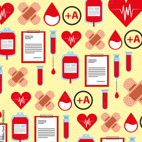medical health care donation campaign background vector illustration