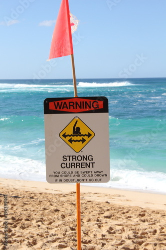 warning strong current
