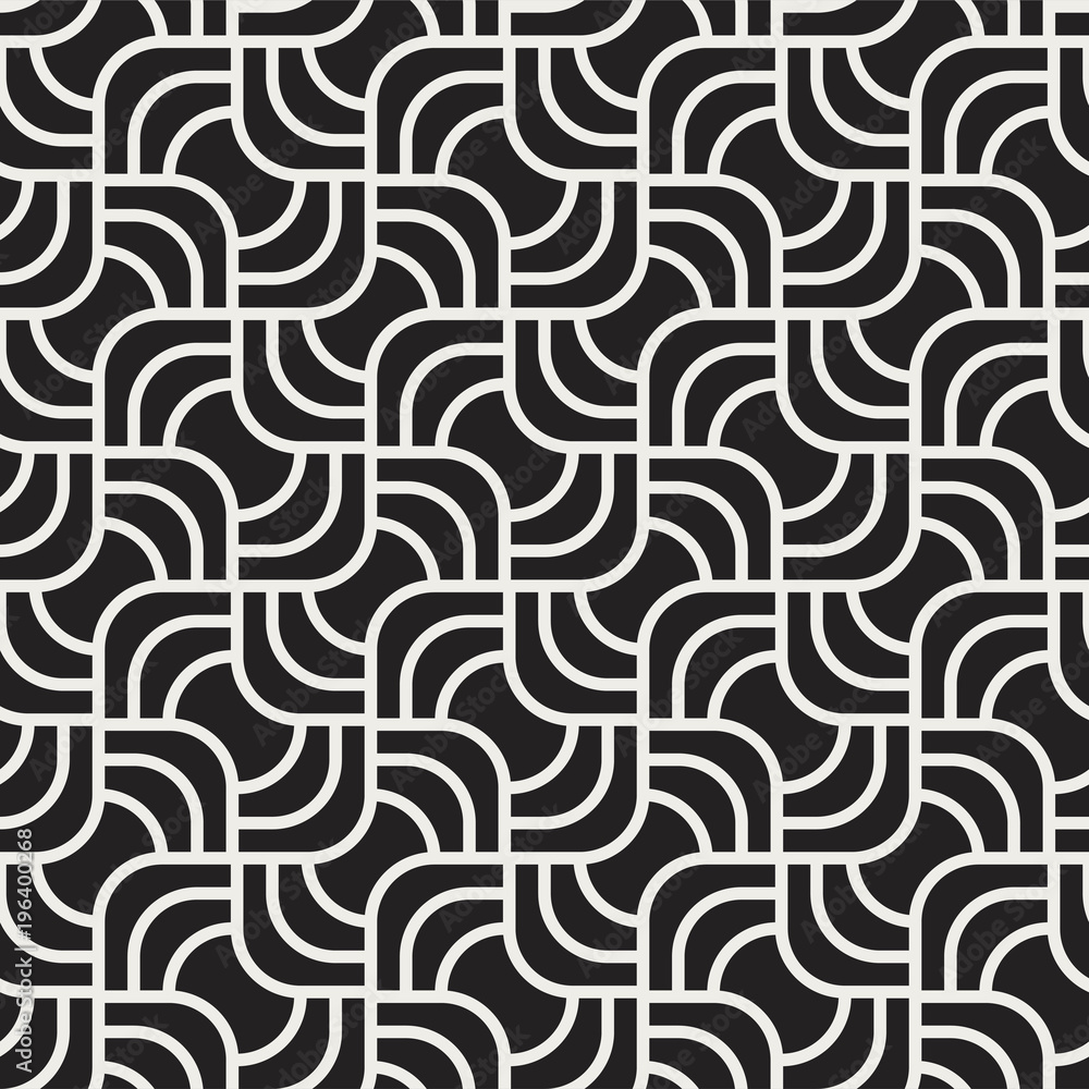 Geometric Lines Seamless Art Deco Pattern. Stylish antique background.