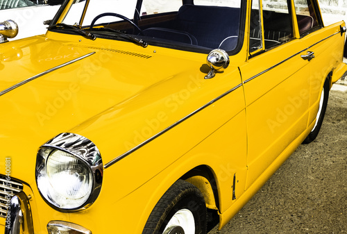 Yellow Vintage Car