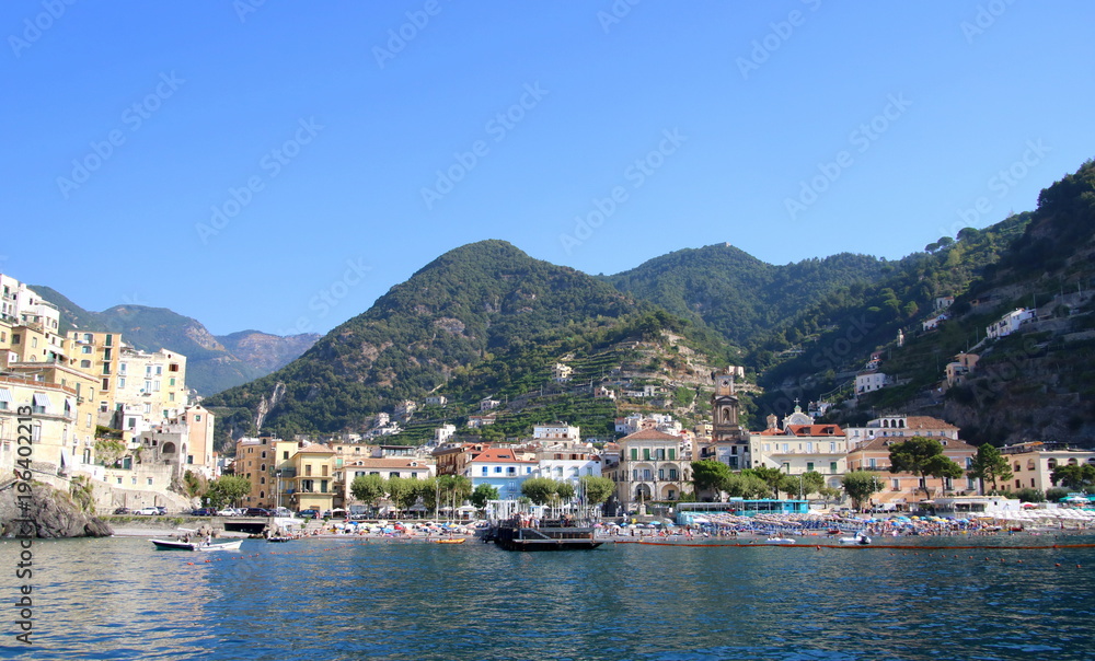 le long de la côte amalfitaine en Italie le long de la côte amalfitaine en Italie