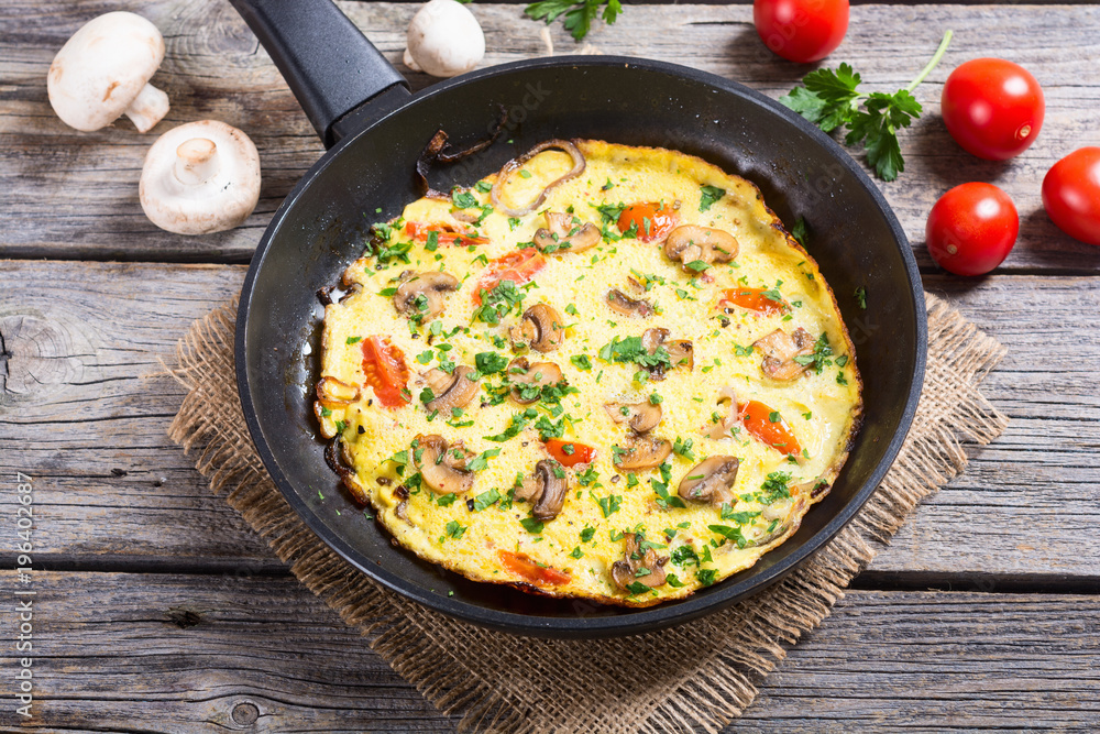Omelette with mushroom Omelette with mushroom