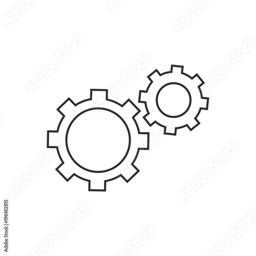 gear Icon vector flat design
