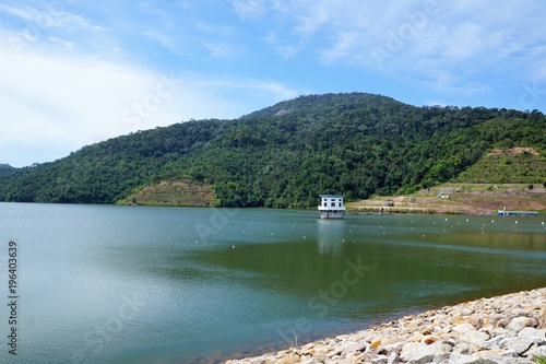 Staudamm auf der Insel Penang in Malaysia