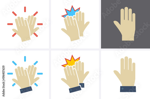 High Five Icon set.