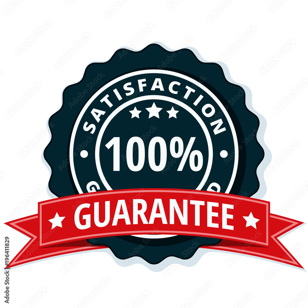 100% Satisfaction Guaranteed illustration 100% Satisfaction Guaranteed illustration