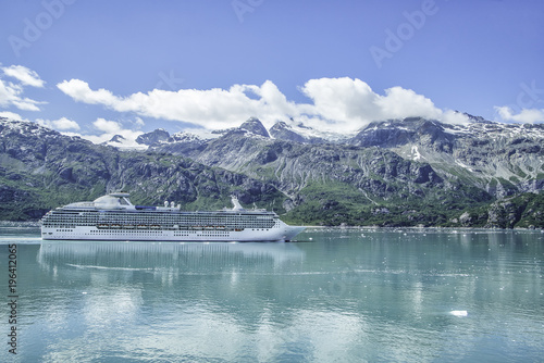 Glacier in Glacier Bay National Park, Alaska