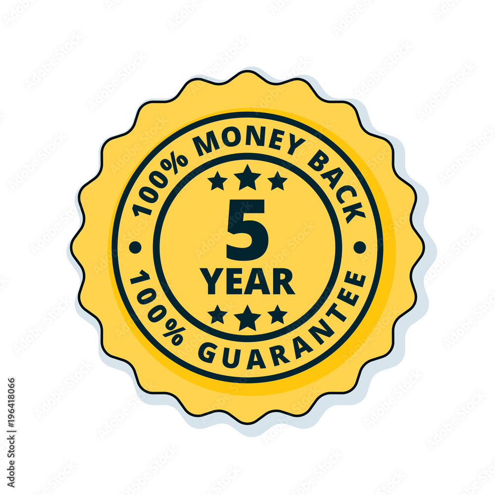 5 year money back guarantee 5 year money back guarantee