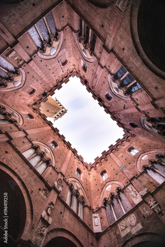 View of the Mangia's tower ...