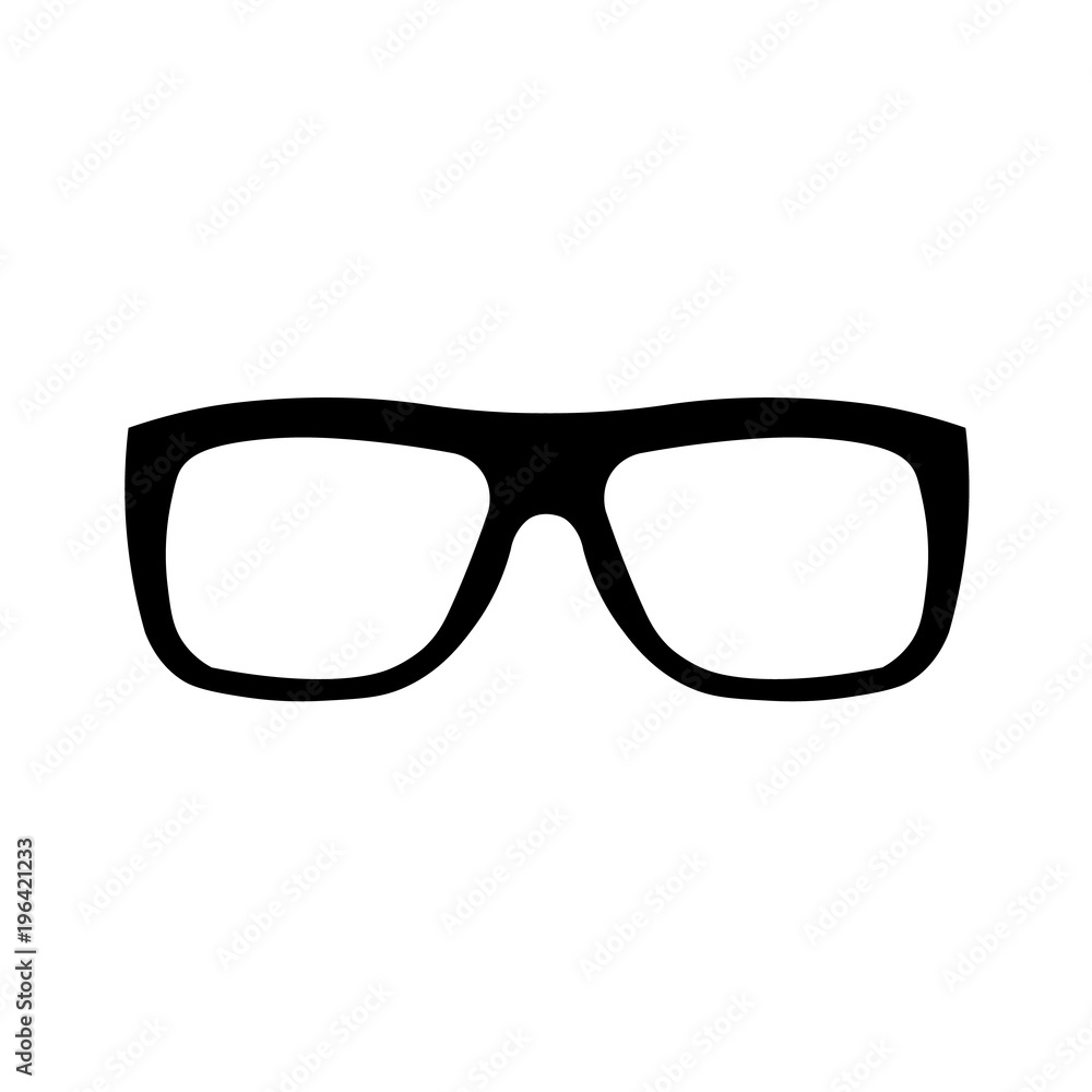 Glasses vector icon. Simple isolated symbol black pictogram on white background. EPS10 Glasses vector icon. Simple isolated symbol black pictogram on white background. EPS10