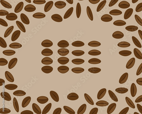natural coffee beans background