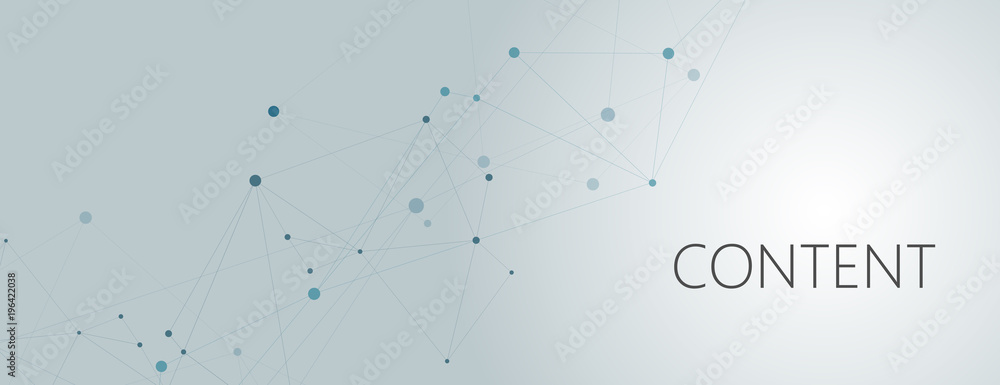 Vector horisontal template with modern design. Abstract geometric pattern, connections dots and lines background Vector horisontal template with modern design. Abstract geometric pattern, connections dots and lines background