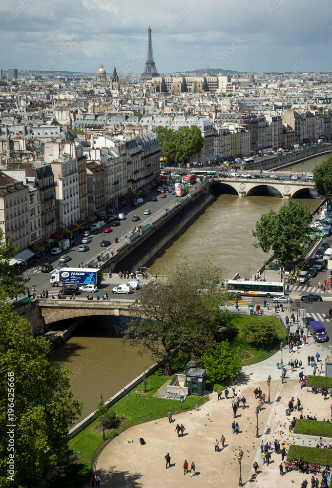 Paris and the Seine River