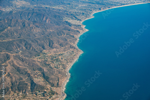 Aerial view of Malibu area