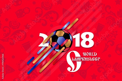 football 2018 world championship cup background soccer