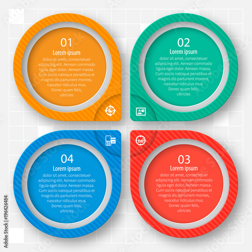 Abstract 3D Paper Infographics