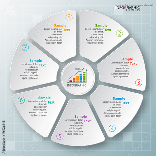 Abstract 3D Paper Infographics