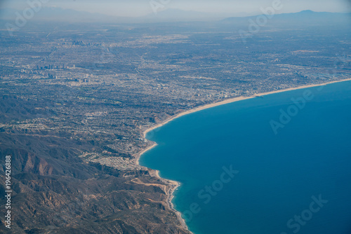 Aerial view of Malibu area