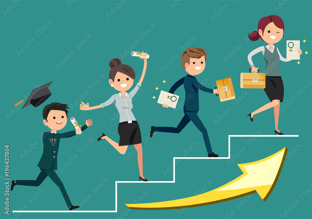 New employees in the office. The success of the operation. Team has quality. Graduate and Transforming student to an Employee. New employees in the office. The success of the operation. Team has quality. Graduate and Transforming student to an Employee.