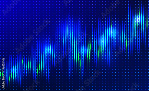 Abstract vector finance  big data graph visualization. Stock index infographics. Visual information complexity. Intricate data threads chart. Business analytics. Artifficial inteligence.