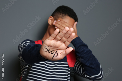 African-American boy with w...