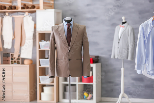 Mannequin with elegant suit...