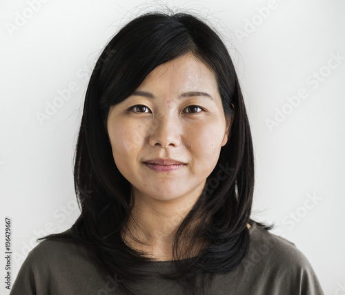 Asian ethnicity woman portrait shoot in a studio